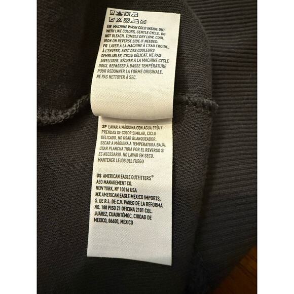 NWT American Eagle "Inside Out" Sweatshirt Oversized Cozy XS - Picture 7 of 8